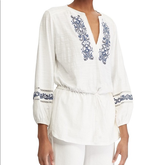Ralph Lauren Tops - NWT Ralph Lauren Embroidered Cotton Tunic